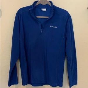 Lightweight blue Columbia fleece pullover